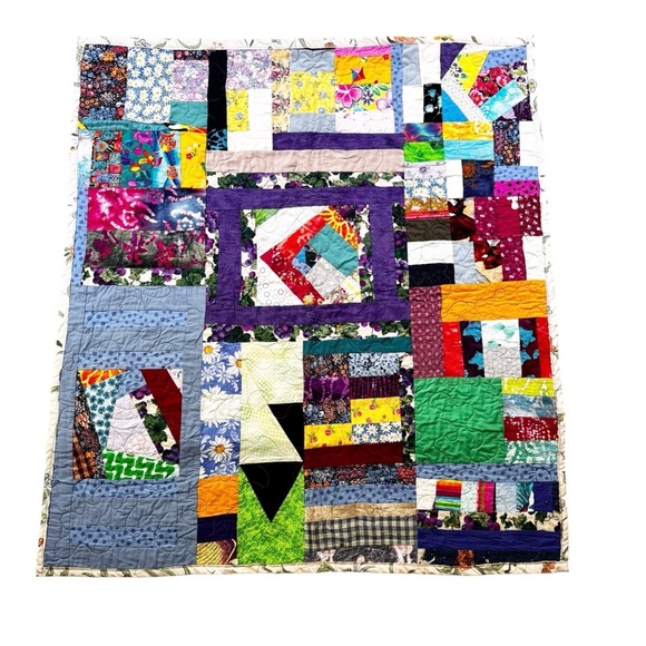 Handmade Quilt wall Hanging Small Lap or Baby size 40” x 30” - Picture 1 of 6